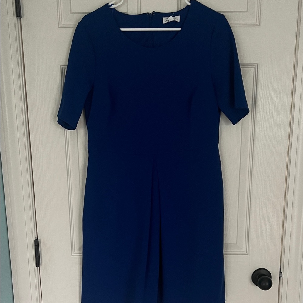 Tahari Classic Navy Midi Dress